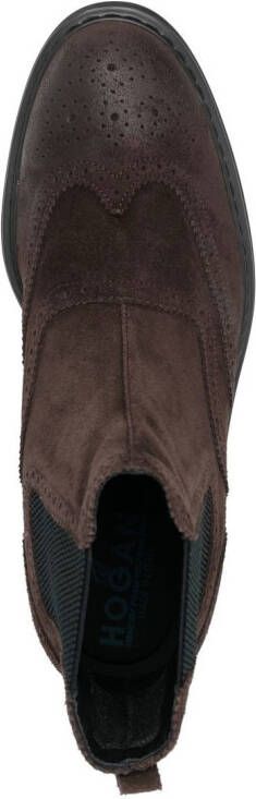 Hogan Chelsea slip-on laarzen Bruin