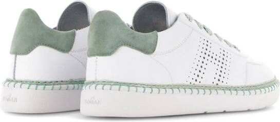 Hogan Cool leren sneakers met logo Wit