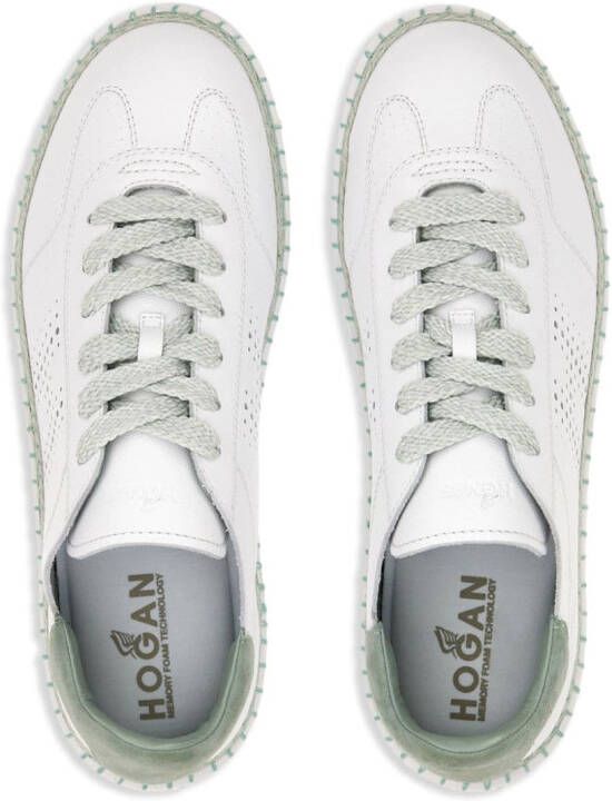 Hogan Cool leren sneakers met logo Wit