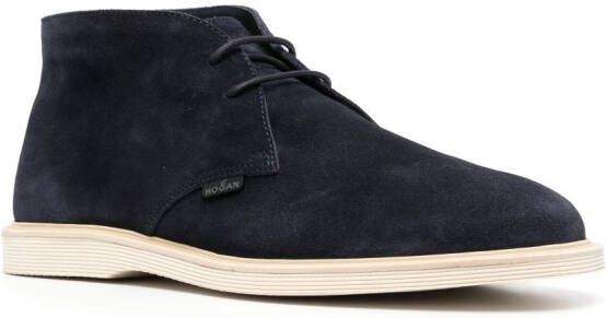 Hogan Suède desert boots Blauw