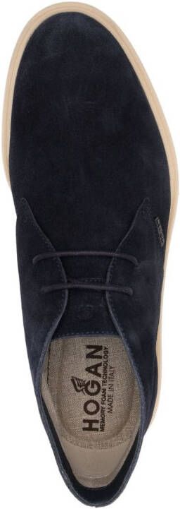 Hogan Suède desert boots Blauw