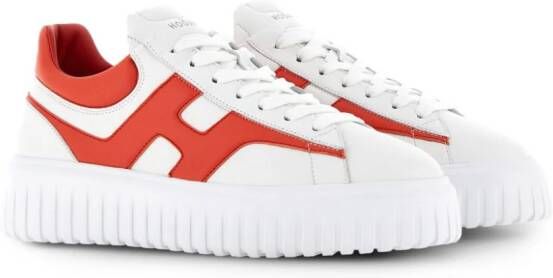 Hogan H-Stripes low-top sneakers Geel
