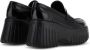 Hogan H-Stripes loafers met plateauzool Zwart - Thumbnail 3