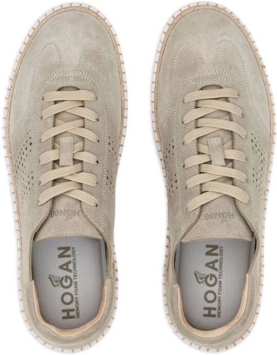 Hogan H420 suède sneakers Beige