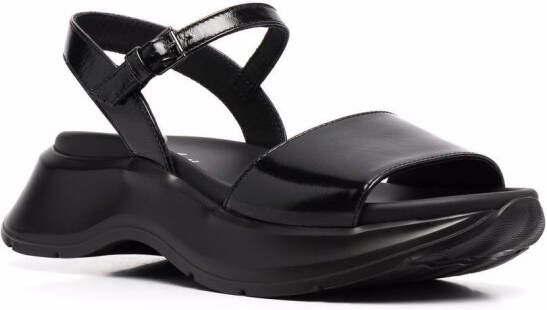 Hogan H585 sandalen met chunky zool Zwart