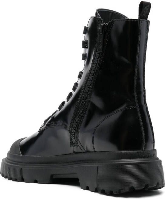 Hogan H619 Combat laarzen Zwart