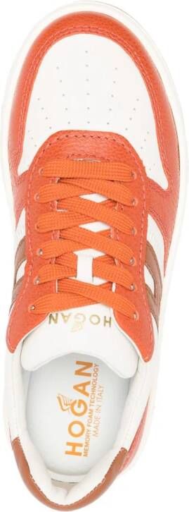 Hogan H630 leren sneakers Oranje