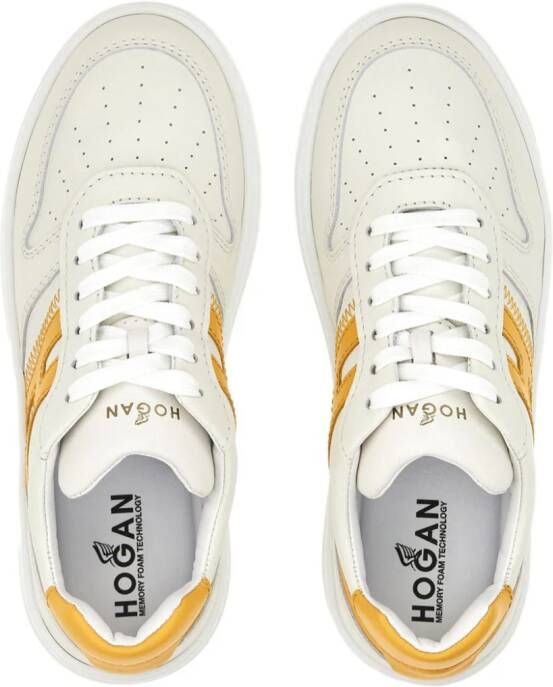 Hogan H630 sneakers met logo applicatie Wit