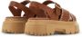 Hogan H644 leren sandalen Bruin - Thumbnail 3