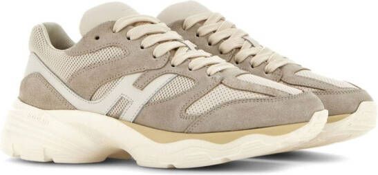 Hogan H665 sneakers met vlakken Beige