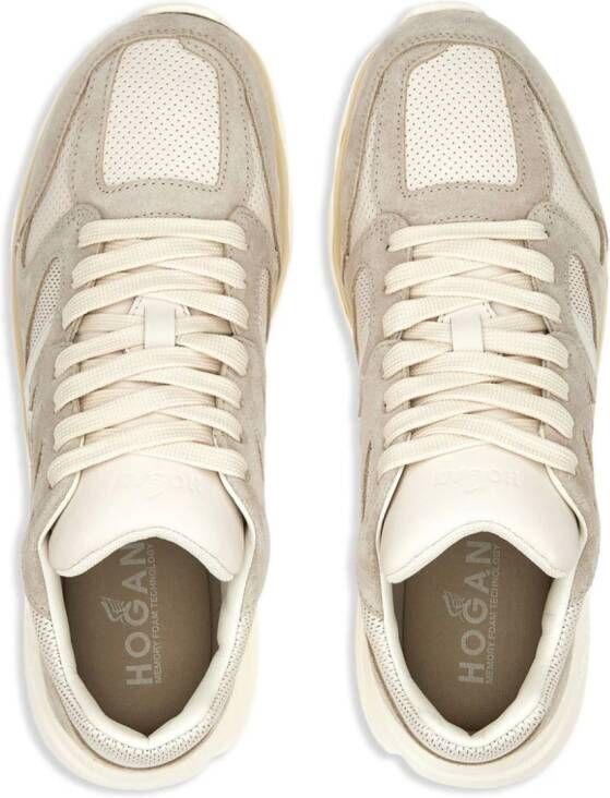 Hogan H665 sneakers met vlakken Beige