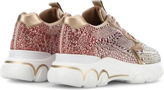 Hogan Hyperactive sneakers verfraaid met stras Roze