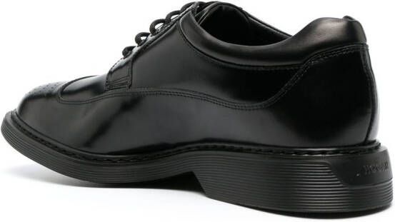 Hogan Oxford leren veterschoenen Zwart