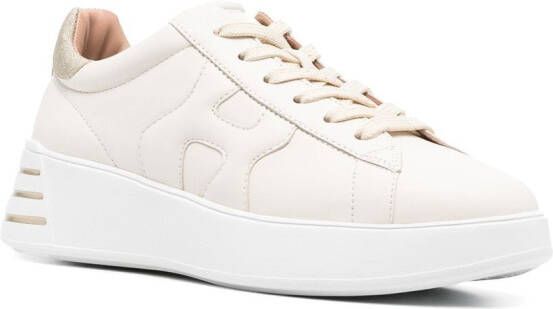 Hogan Leren sneakers Beige