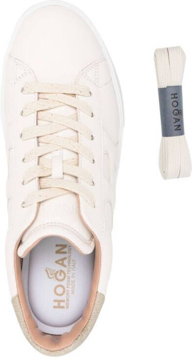 Hogan Leren sneakers Beige