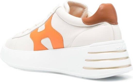 Hogan Sneakers met logopatch Beige