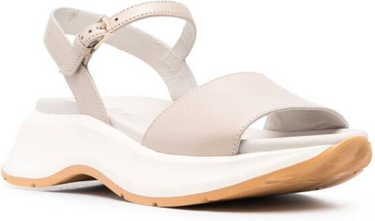 Hogan Sandalen met open neus Beige