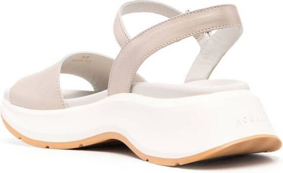 Hogan Sandalen met open neus Beige