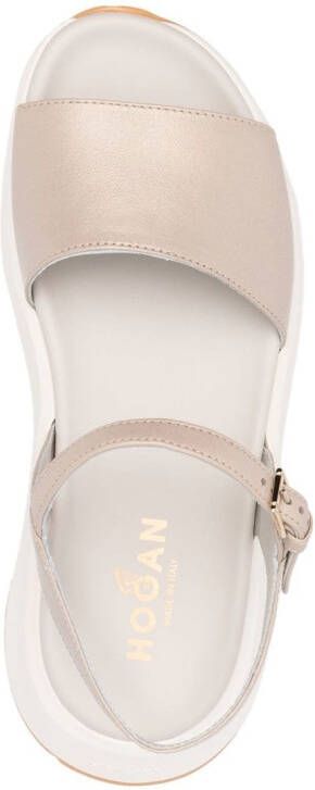 Hogan Sandalen met open neus Beige