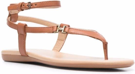 Hogan Sandalen met open neus Bruin