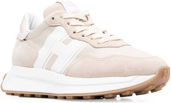 Hogan Sneakers met logodetail Beige