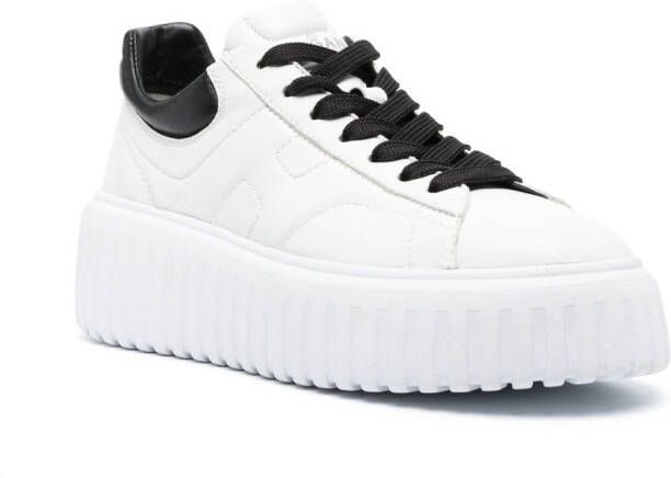 Hogan Sneakers met geborduurd logo Wit