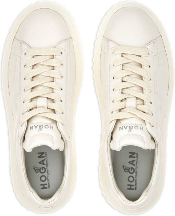 Hogan Sneakers met geborduurd logo Wit