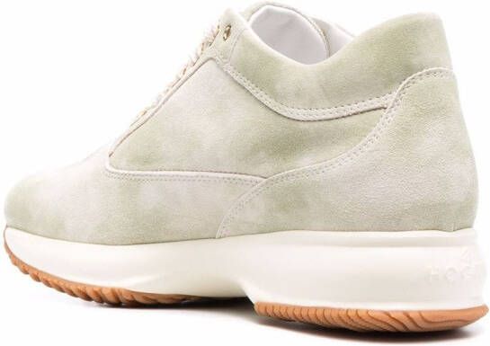 Hogan Sneakers met logopatch Beige
