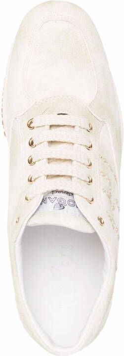 Hogan Sneakers met logopatch Beige