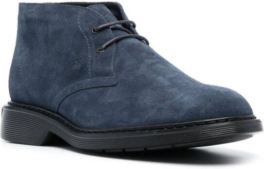 Hogan Suède desert boots Blauw