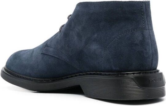 Hogan Suède desert boots Blauw