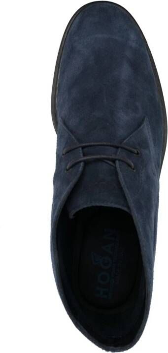 Hogan Suède desert boots Blauw