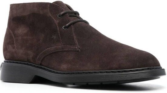 Hogan Suède desert boots Bruin