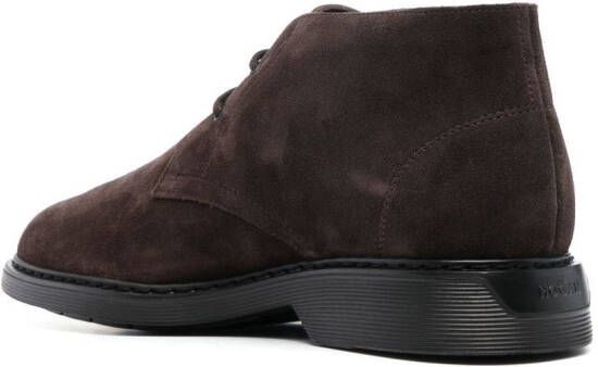 Hogan Suède desert boots Bruin