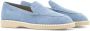 Hogan Suède loafers met logo-reliëf Blauw - Thumbnail 2