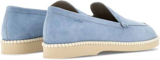 Hogan Suède slippers Blauw