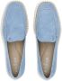 Hogan Suède loafers met logo-reliëf Blauw - Thumbnail 4