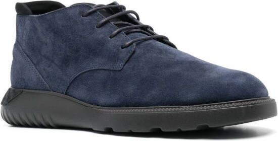 Hogan Suède veterlaarzen Blauw