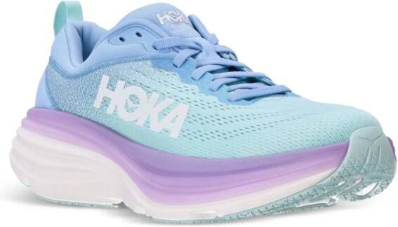 HOKA Bondi 8 sneakers met logoprint Blauw