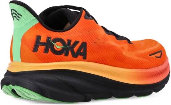 HOKA Clifton 9 sneakers met vlakken Oranje