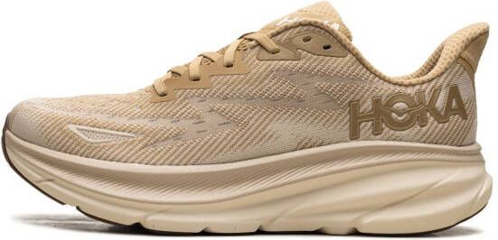 HOKA Clifton 9 "Wheat Shifting Sand" sneakers Beige