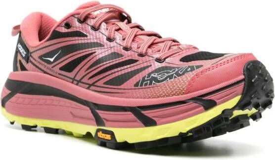 HOKA Mafate Speed 2 colour-block sneakers Roze