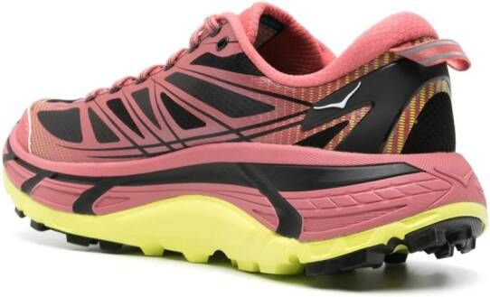 HOKA Mafate Speed 2 colour-block sneakers Roze