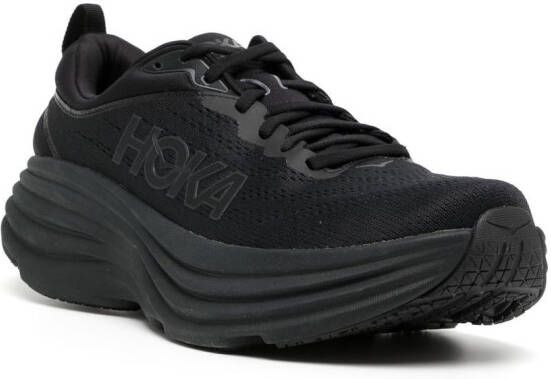 HOKA Sneakers met logopatch Zwart