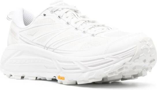 HOKA Mafate Speed 2 leren sneakers Wit