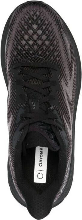 HOKA Sneakers met mesh vlak Zwart