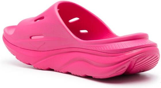 HOKA Ora Recovery slippers Roze