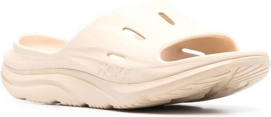 HOKA Ora Recovery slippers Beige