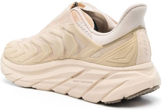 HOKA Project Clifton sneakers met rits Beige