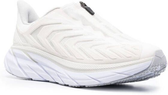 HOKA Project Clifton sneakers met rits Wit